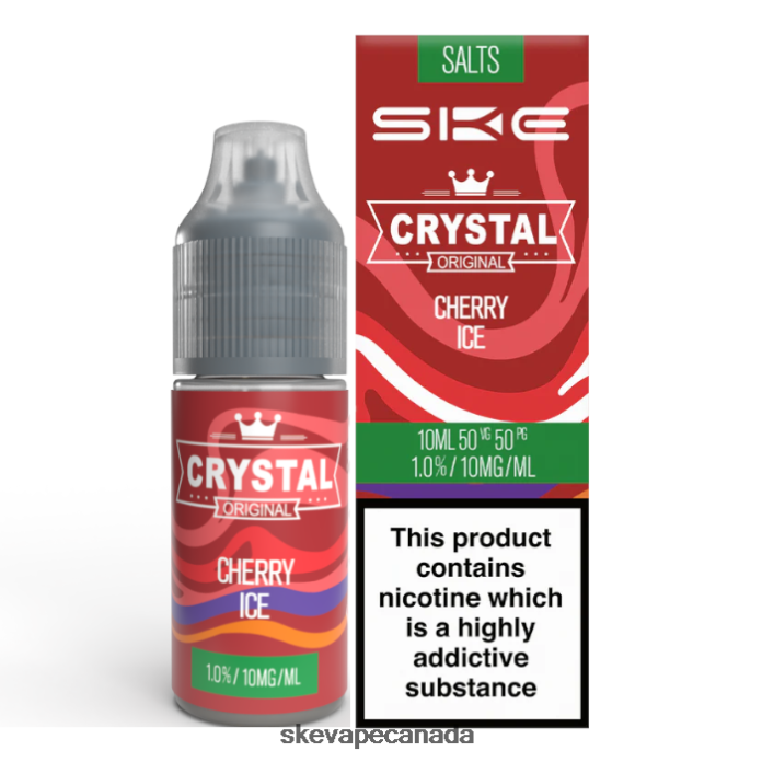 SKE Crystal Nic Salt - 10ml Cherry Ice - SKE Vape Pods V6N2J114