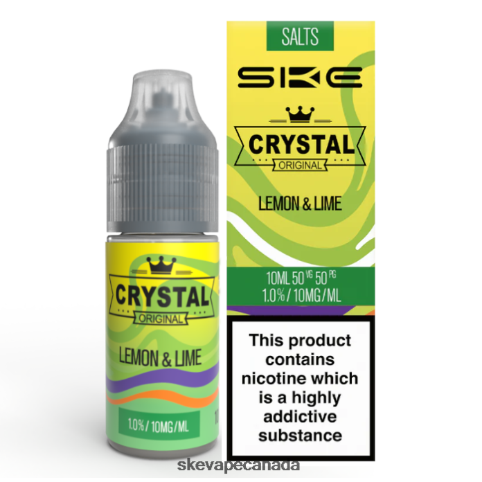 SKE Crystal Nic Salt - 10ml Lemon & Lime - SKE Vape Website V6N2J116